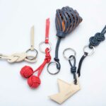 Leather keyrings and charms