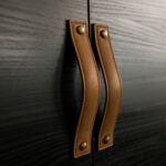 Belting leather wardrobe handles