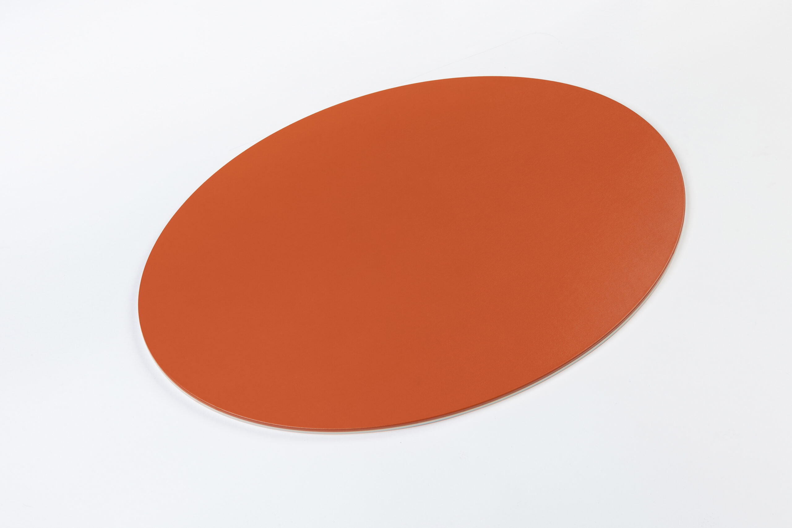 Mondrian - Oval placemat - Spritz Orange & Luna White - Foglizzo